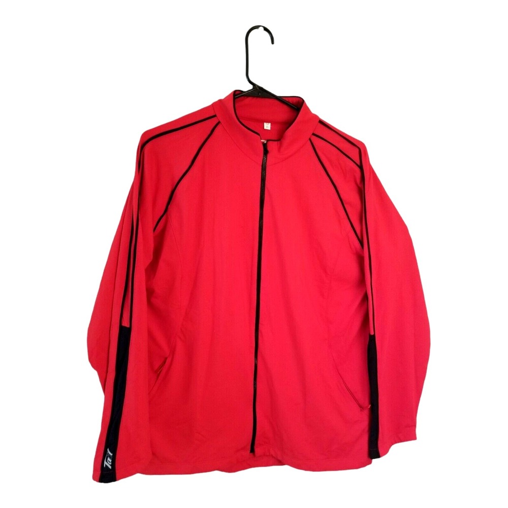 Vintage Tail Tech Full Zip‎ Lined Outerwear Red Men's Jacket Size XL long sleeve